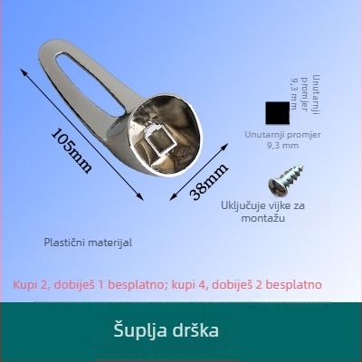 Ručka prekidača miješanja električnog bojlera, U-oblik slavine za tuš, univerzalni tip, CE certifikat, plastični materijal, model Controller