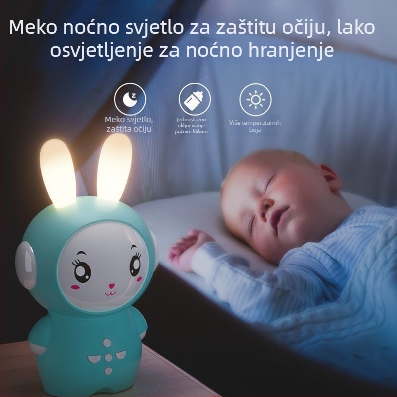 Pametni robot za rano obrazovanje djece – funkcija čitanja, glazbena reprodukcija, plastično kućište, bez memorije