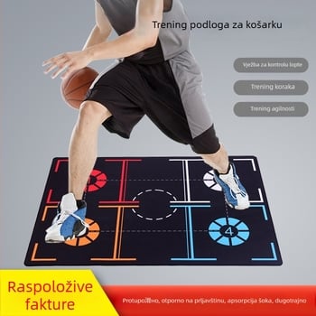 Basketball podloga za vježbanje koraka - protuklizna; Materijal: mekano platno + guma; Prilagodba obrade; Ispis logotipa; Marka: NAILI