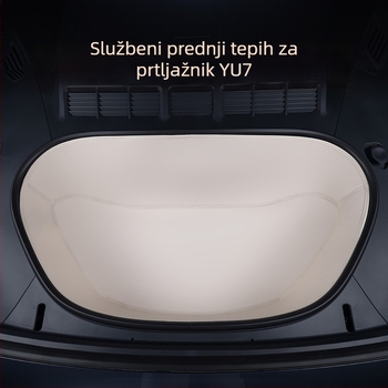 Prednja prostirka za prtljažnik za Xiaomi Yu7, potpuno obložena Nappa kožom (Materijal: TPE+XPE+protuklizni sloj; Kompatibilni modeli: namjenski pokrivanje vozila; Kvaliteta: Kvalificirani proizvod; Prilagođavanje: Da)