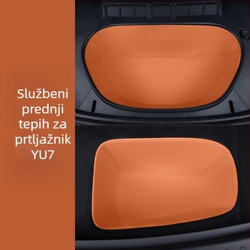 Prednja prostirka za prtljažnik za Xiaomi Yu7, potpuno obložena Nappa kožom (Materijal: TPE+XPE+protuklizni sloj; Kompatibilni modeli: namjenski pokrivanje vozila; Kvaliteta: Kvalificirani proizvod; Prilagođavanje: Da)