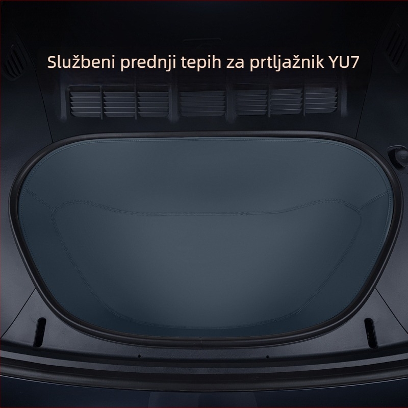 Prednja prostirka za prtljažnik za Xiaomi Yu7, potpuno obložena Nappa kožom (Materijal: TPE+XPE+protuklizni sloj; Kompatibilni modeli: namjenski pokrivanje vozila; Kvaliteta: Kvalificirani proizvod; Prilagođavanje: Da)