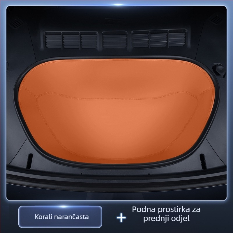 Prednja prostirka za prtljažnik za Xiaomi Yu7, potpuno obložena Nappa kožom (Materijal: TPE+XPE+protuklizni sloj; Kompatibilni modeli: namjenski pokrivanje vozila; Kvaliteta: Kvalificirani proizvod; Prilagođavanje: Da)