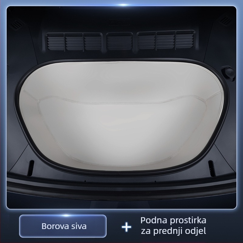 Prednja prostirka za prtljažnik za Xiaomi Yu7, potpuno obložena Nappa kožom (Materijal: TPE+XPE+protuklizni sloj; Kompatibilni modeli: namjenski pokrivanje vozila; Kvaliteta: Kvalificirani proizvod; Prilagođavanje: Da)