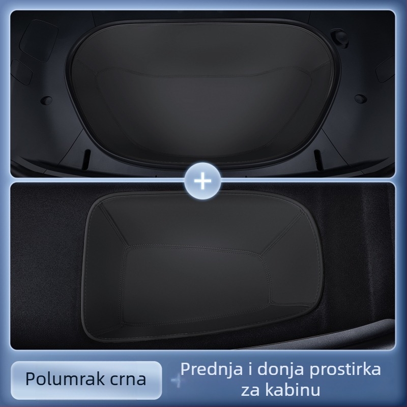 Prednja prostirka za prtljažnik za Xiaomi Yu7, potpuno obložena Nappa kožom (Materijal: TPE+XPE+protuklizni sloj; Kompatibilni modeli: namjenski pokrivanje vozila; Kvaliteta: Kvalificirani proizvod; Prilagođavanje: Da)
