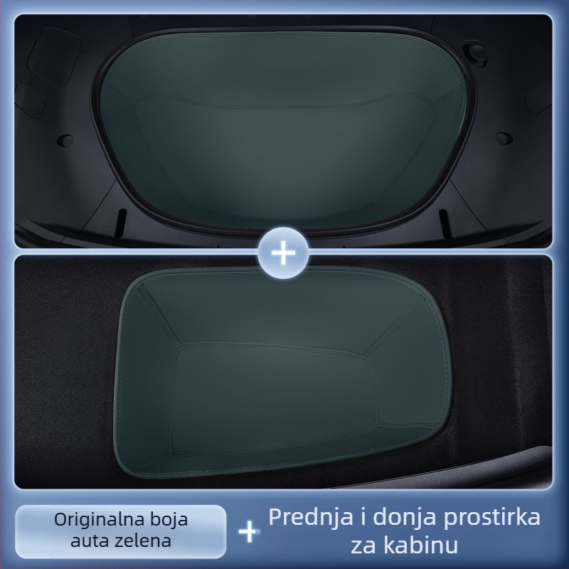 Prednja prostirka za prtljažnik za Xiaomi Yu7, potpuno obložena Nappa kožom (Materijal: TPE+XPE+protuklizni sloj; Kompatibilni modeli: namjenski pokrivanje vozila; Kvaliteta: Kvalificirani proizvod; Prilagođavanje: Da)