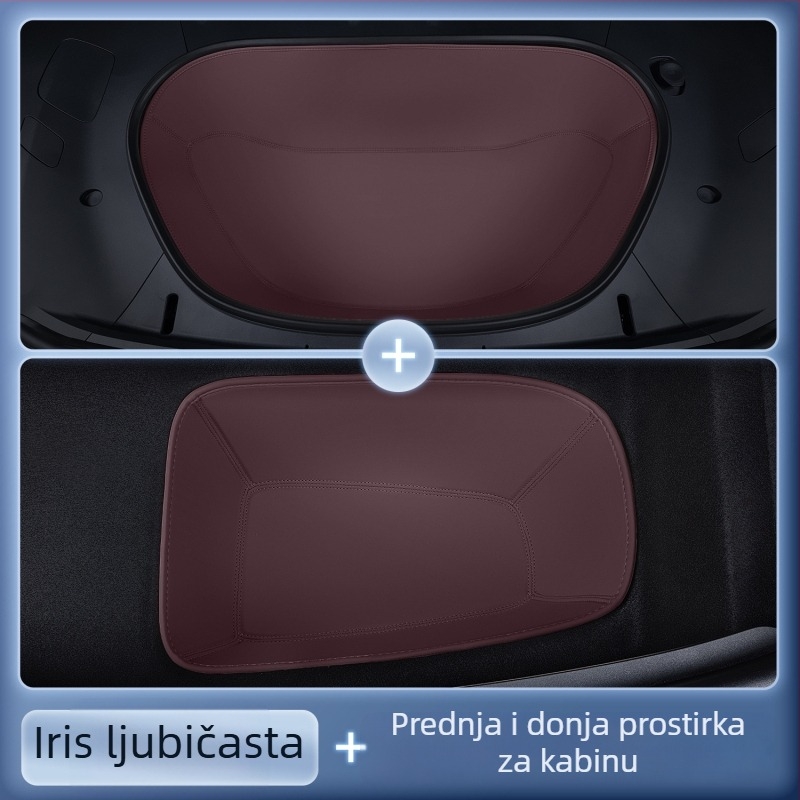 Prednja prostirka za prtljažnik za Xiaomi Yu7, potpuno obložena Nappa kožom (Materijal: TPE+XPE+protuklizni sloj; Kompatibilni modeli: namjenski pokrivanje vozila; Kvaliteta: Kvalificirani proizvod; Prilagođavanje: Da)