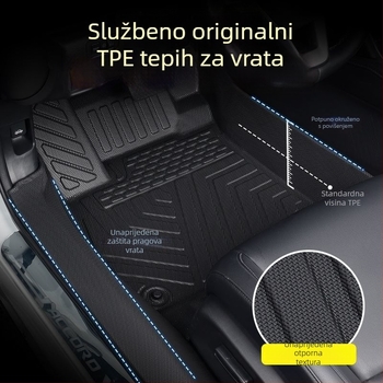 Xpeng P7, G6, G7, G9 i Mona+M03 TPE potpuno pokrivene automobilske podne prostirke, za pet sjedala, prilagodljivo, bez logotipa