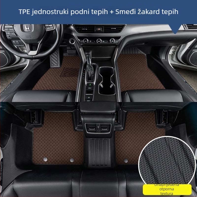 Xpeng P7, G6, G7, G9 i Mona+M03 TPE potpuno pokrivene automobilske podne prostirke, za pet sjedala, prilagodljivo, bez logotipa