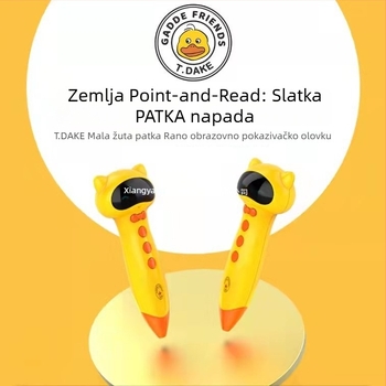 Little Yellow Duck Reading Pen – Interaktivna olovka za čitanje s glazbenom/glasovnom funkcijom, plastično kućište, za djecu od 0 do 3 godine.