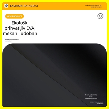 Biciklističko pončo kiše, Cape stil, EVA tkanina, za odrasle, 1 osoba, prozirno (Cape stil; EVA tkanina; Odrasli; 1 osoba; prozirno)