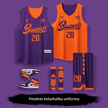 Dvostrano košarkaško dres komplet, po mjeri, unisex za odrasle, 100% poliester, za sve sezone