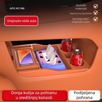 Silikonska ladica za srednju konzolu Wenjie M7/M8 – Whale, nije prilagodljiva