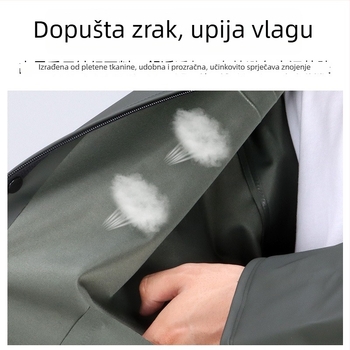 San Baoxi Hiking kišna pončo za odrasle, debeli PVC materijal, PVC ljepilo sloj, za 1 osobu, s tiskom logotipa