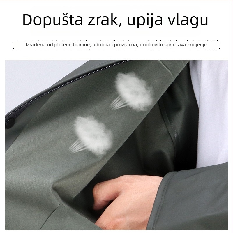 San Baoxi Hiking kišna pončo za odrasle, debeli PVC materijal, PVC ljepilo sloj, za 1 osobu, s tiskom logotipa