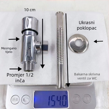 Yi yan CXF-HJ-10008 urinarni ventil od cinkove legure s vremenskim odgađanjem ispiranja, površinski montiran, ručni pritiska ispirna ventila