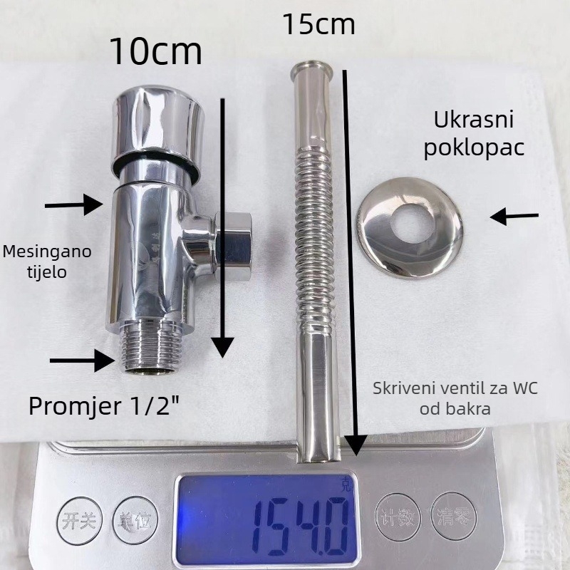 Yi yan CXF-HJ-10008 urinarni ventil od cinkove legure s vremenskim odgađanjem ispiranja, površinski montiran, ručni pritiska ispirna ventila