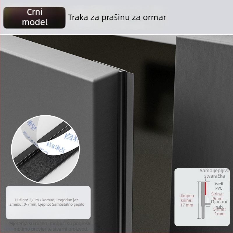 Zaptivna traka za vrata ormarića, otporna na prašinu, model CX-CZ-YH, Strength marka, za vrata, moderni minimalistički stil