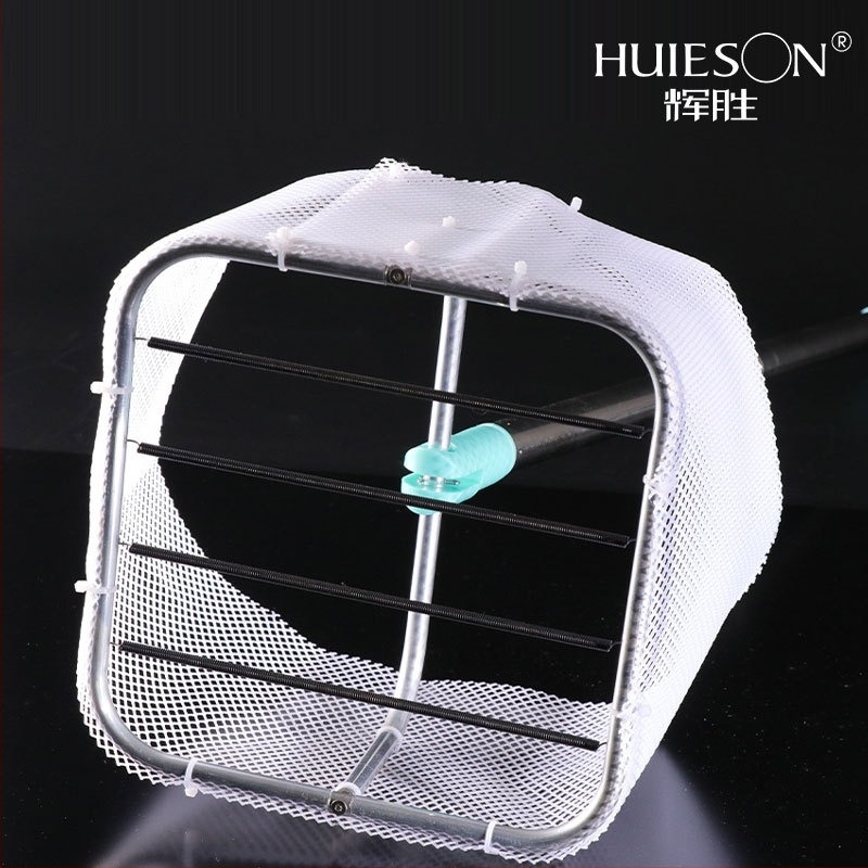 Izvlačna mašina za izbacivanje i skupljanje lopti za stolni tenis, prenosni koš za lopte — najlon i aluminijska legura, 0,44 kg, pogodna za stolni tenis i badminton