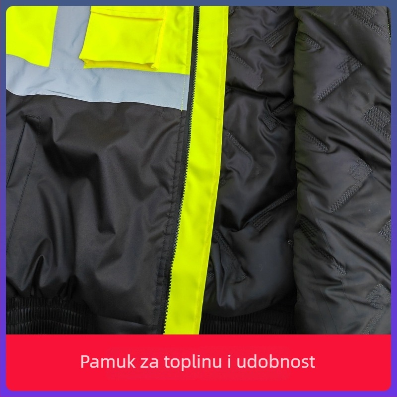 Kišono pončo s pamukovim podstavom i reflektirajućim trakama (Oxford tkanina; debljina tkanine 0.23; PU vodootporni sloj; za odrasle)