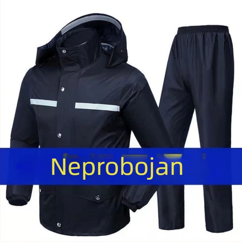 Pončo za kišu za planinarenje, Oxford tkanina, PVC vodonepropusni sloj, odrasla osoba, model 036