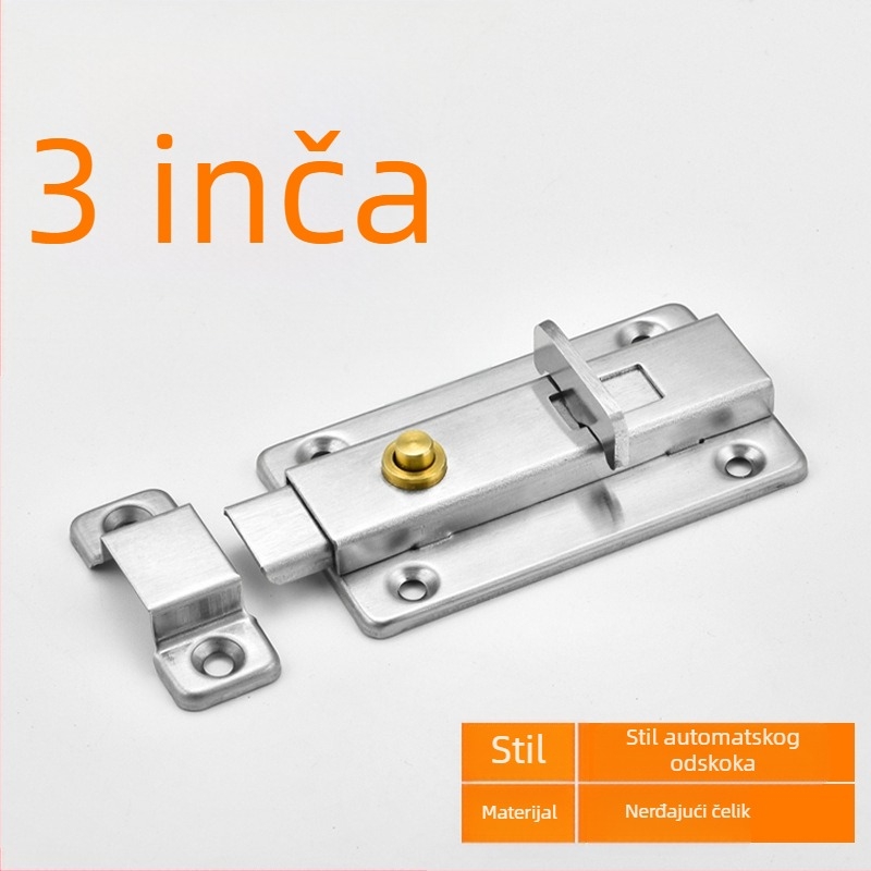 Butterfly bolt latch — 201 nehrđajući čelik, elektroplatinski završetak, model Latch, marka DTA Dongtai