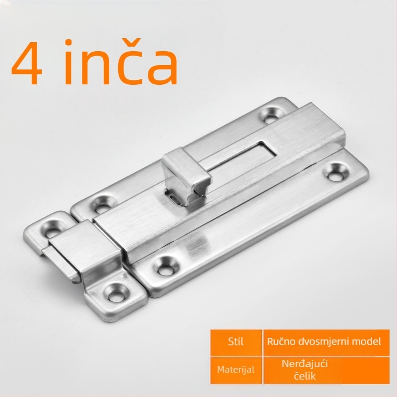 Butterfly bolt latch — 201 nehrđajući čelik, elektroplatinski završetak, model Latch, marka DTA Dongtai