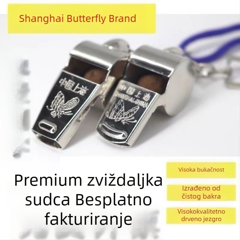 Sudijska zviždaljka – PVC, visokotonac, za vanjski trening nogometa i košarke