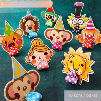 Zmajeva dječja zviždaljka za zabavu s Glow Stickom, ABS+PS, tisk logotipa, prilagodljivo