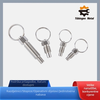 Tubingen Indeksni pin tipa vuče s tabom, kućište od pocinčanog čelika, opružni pogon, samozaključavajući gumb za pozicioniranje, segmentirani dizajn