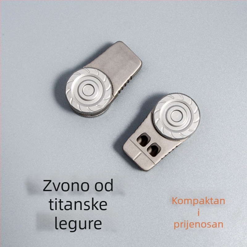 Píštalka za preživljavanje od titanijskog legura, za outdoor upotrebu, s dvostrukom rupom, jak zvuk, prenosni ključni lančić, model 200/300
