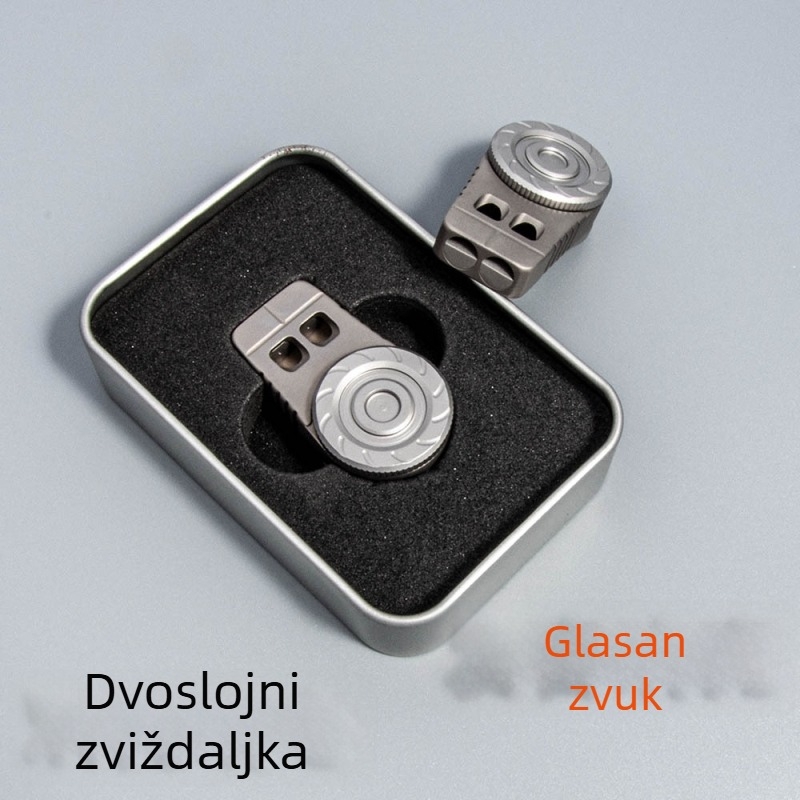 Píštalka za preživljavanje od titanijskog legura, za outdoor upotrebu, s dvostrukom rupom, jak zvuk, prenosni ključni lančić, model 200/300