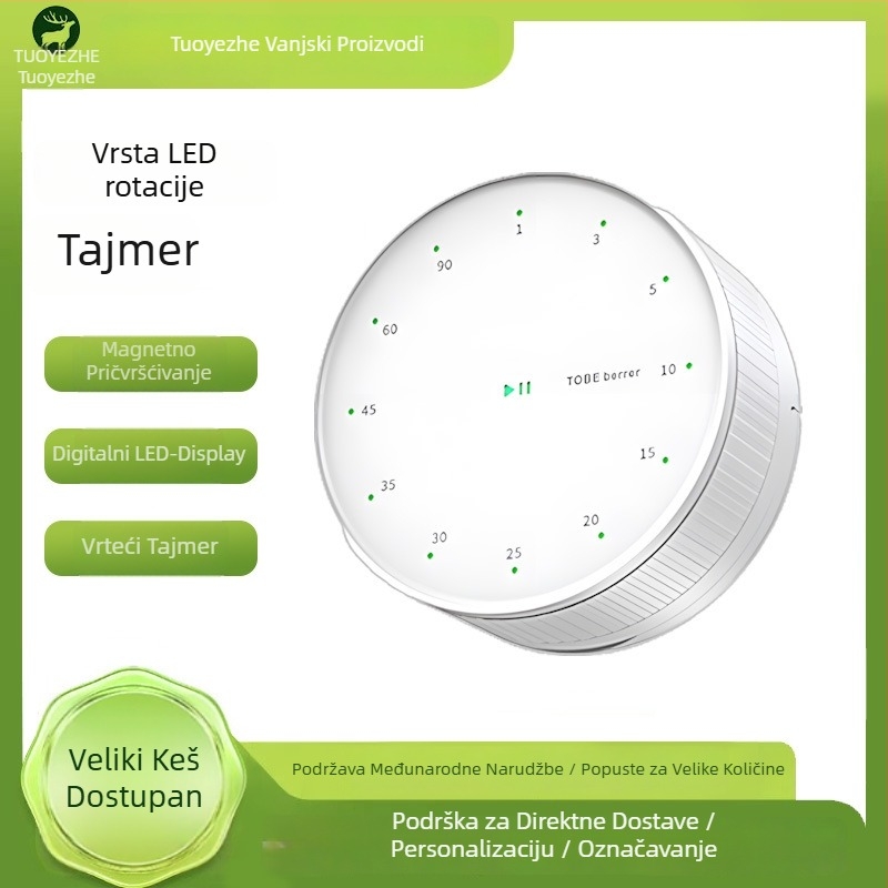 Hronometar/Timer (plastično kućište, funkcija pauze, protisklizni, 1-redni prikaz, 85 g)