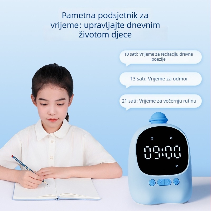 Astronomski edukativni budilnik – digitalni LED prikaz, napajanje baterijama, svjetsko vrijeme, alarm, noćna svjetiljka