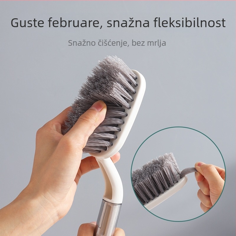 Višenamjenska četka za čišćenje s dugačkim drškom — mekane dlačice za pranje posuda i obuće; Materijal: plastika, PP; Marka: Ruilen; Funkcije: pranje posuda, kućno čišćenje, čišćenje obuće