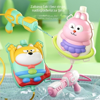 Heart Pet Vodeno pištolj s ruksakom — ručno i električno korištenje, plastično kućište, za uzrast 15–35 godina