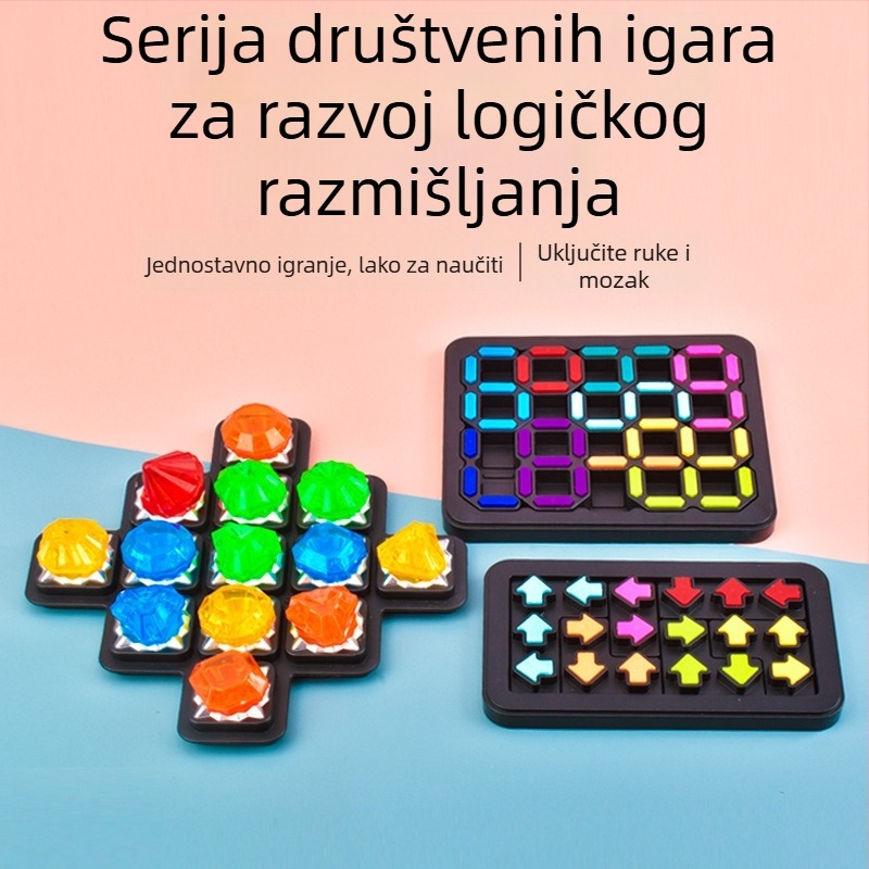 Plastična Diamond Maze logička društvena igra za djecu, 7–14 godina, razvija logičko razmišljanje, koordinaciju ruka-oko, interakciju roditelj-dijete