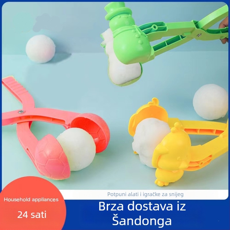 Junqi plastični klips za snježne kuglice za djecu | brzo oblikovanje snježnih kuglica | snježni klip