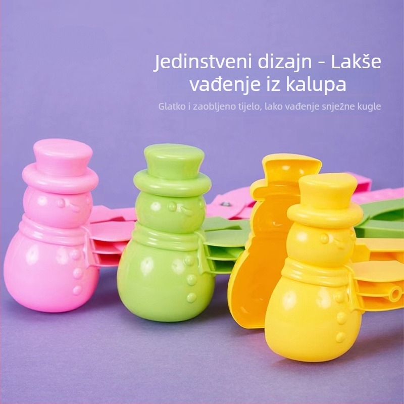 Junqi plastični klips za snježne kuglice za djecu | brzo oblikovanje snježnih kuglica | snježni klip