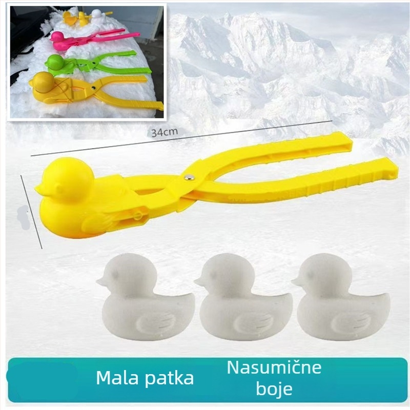 Junqi plastični klips za snježne kuglice za djecu | brzo oblikovanje snježnih kuglica | snježni klip