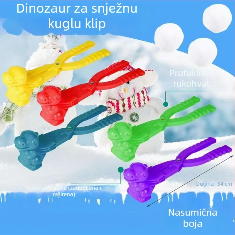 Junqi plastični klips za snježne kuglice za djecu | brzo oblikovanje snježnih kuglica | snježni klip