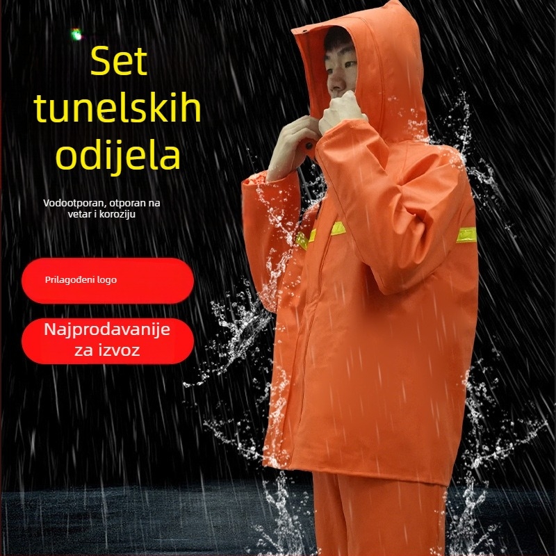 Kišno pončo PVC, vodootporno 0.55 mm, profesionalni stil, mogućnost prilagodbe, dodavanje logotipa