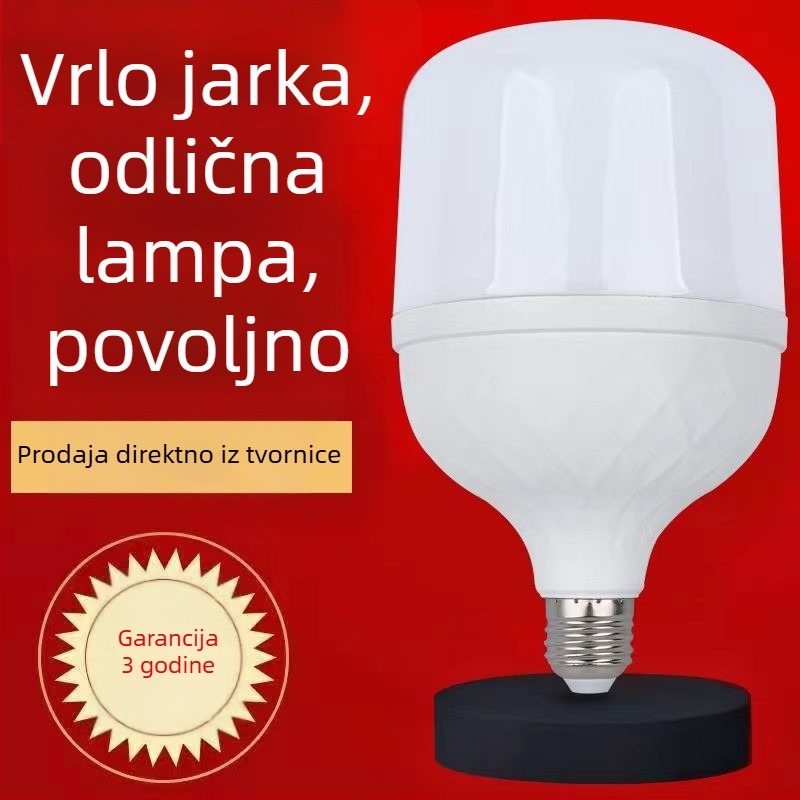 LED žarulja s E27 utičnicom, 220V, IP43 zaštita, vijek trajanja 100000 h