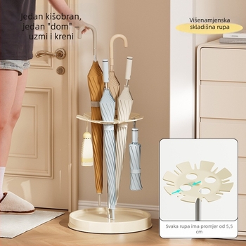 Plastični stalak za kišobrane, kućna upotreba, slobodno stojeći, pohrana iza vrata, višenamjenski, 1 etaža, za dnevni boravak