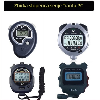 Elektronički štoper PC3860 s prikazom od 3 reda, funkcija pauze, ABS kućište