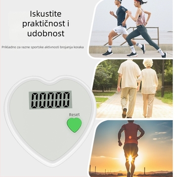 Pedometar za trčanje – jednofunkcionalni, ABS materijal, prilagodljiv logotip, 500 komada u kutiji