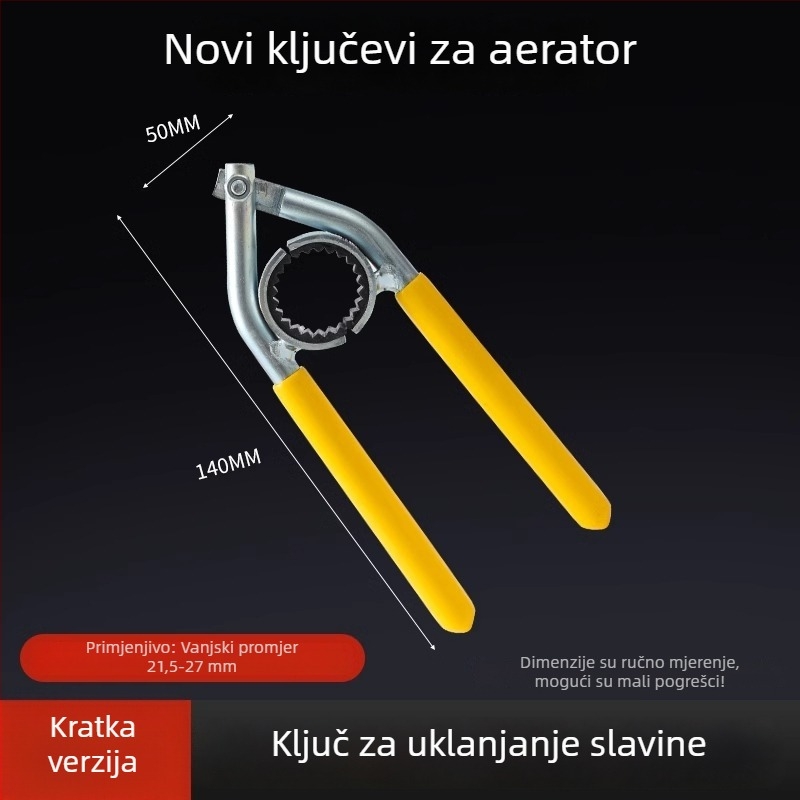 Ključ za slavinu za aerator i filtr – karbonska čelična legura, moderan minimalistički stil, Neck Strength