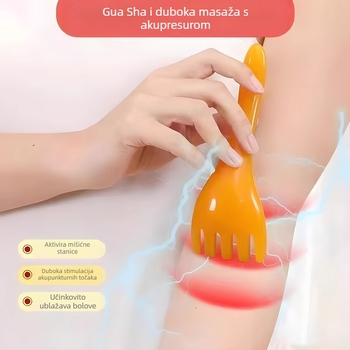 Masirač za glavu s pet kandži – bambus, ispisan logotip