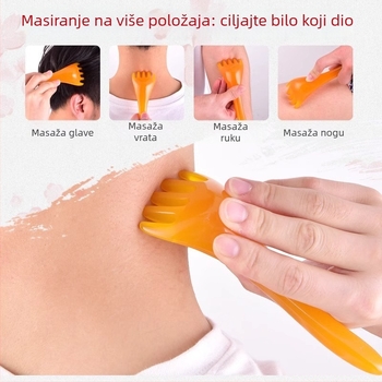 Masirač za glavu s pet kandži – bambus, ispisan logotip