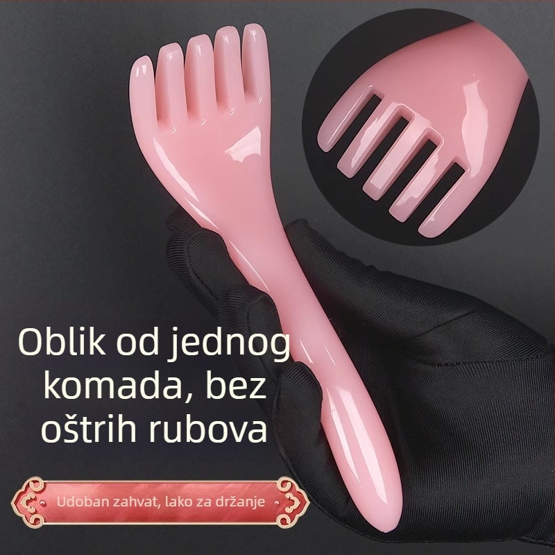 Masirač za glavu s pet kandži – bambus, ispisan logotip